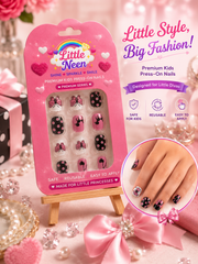 Butterfly Charm Press-On Nails for Little Princess