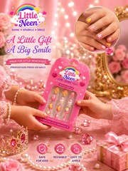 Princess Bloom Press-On Nails for Little Princess