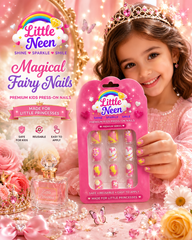 Princess Bloom Press-On Nails for Little Princess