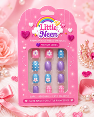 Blossom Pop Press-On Nails for Little Princess