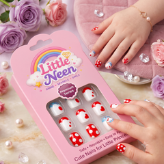Sweet Hearts Press-On Nails for Little Princesses