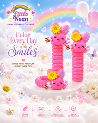 Blossom Bunny Hair Ties for Little Princess