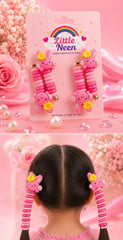Blossom Bunny Hair Ties for Little Princess